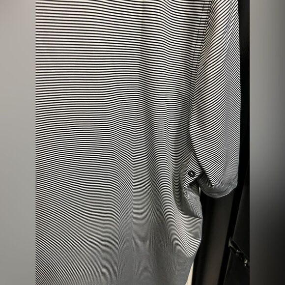 Nike Twolves Dri Fit Men's L Blue White Striped Short Sleeve Golf Polo Shirt L - Picture 7 of 9